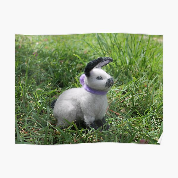 “Cute fluffy bunny” Poster for Sale by superferretIX | Redbubble