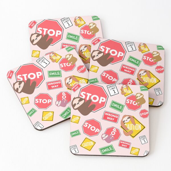 Item preview, Traffic Signs, Caution sign, stop sign, smile sign, wrong way sign, speed limit 1 sign - funny animal designed and sold by Aerithcloud01.