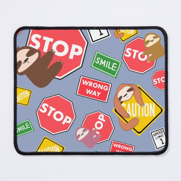 Item preview, Traffic Signs, Caution sign, stop sign, smile sign, wrong way sign, speed limit 1 sign - funny animal designed and sold by Aerithcloud01.