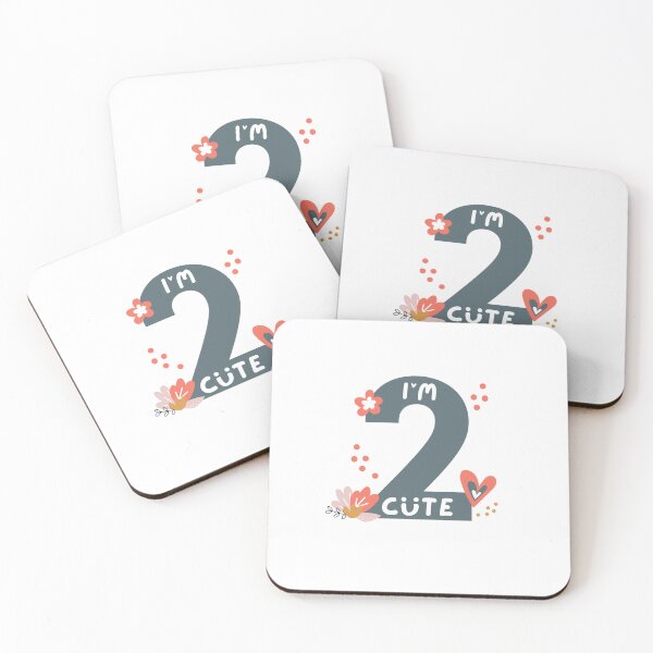 Item preview, I'm two cute, 2nd Birthday Adorable, 2 Years Old Boys and Girls Gift designed and sold by singRsong.