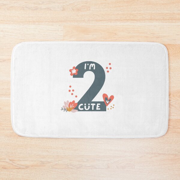 Item preview, I'm two cute, 2nd Birthday Adorable, 2 Years Old Boys and Girls Gift designed and sold by singRsong.