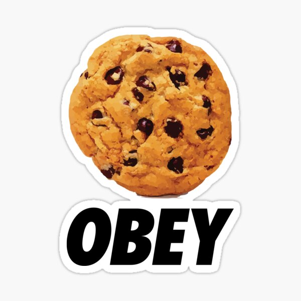 Item preview, Chocolate chip cookie cookies obey  designed and sold by headtosocks.