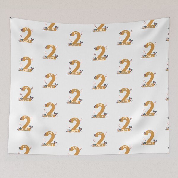Item preview, I'm two cute, 2nd Birthday Adorable, 2 Years Old Boys and Girls Gift designed and sold by singRsong.