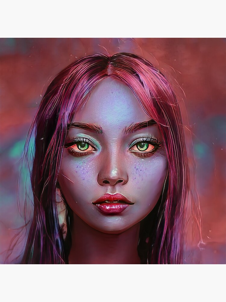 Free AI Image  Portrait of woman with fantasy fairycore aesthetic