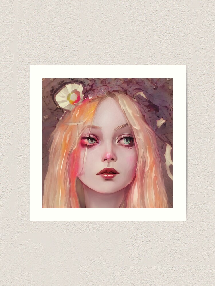 Free AI Image  Portrait of fairy with fairycore aesthetic
