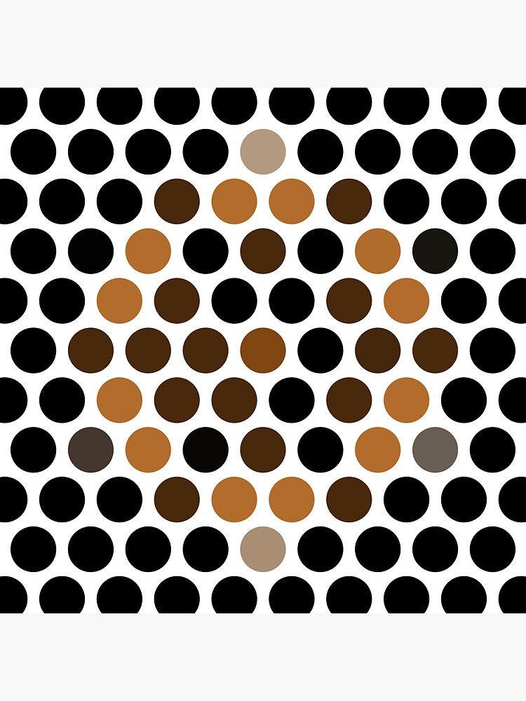 "Brown Dots " Sticker for Sale by ExoticStyles Redbubble