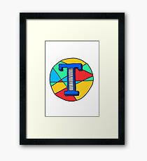 Alphabet T Framed Print