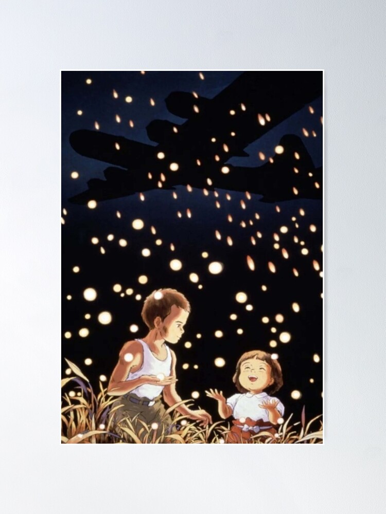 AnanyaDesigns Movie Grave Of The Fireflies Wall Poster Paper Print