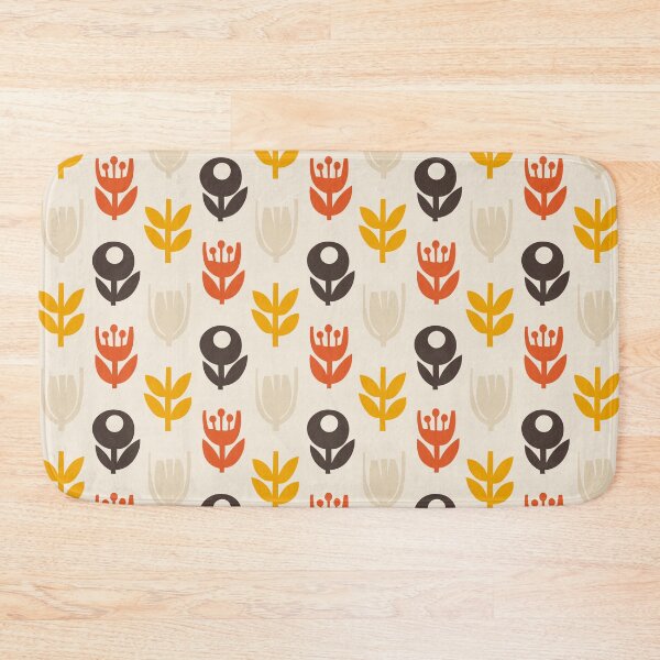 Item preview, Blomma, 70s Retro Flower Seamless Pattern - Retro Styles designed and sold by BesanoStyle.