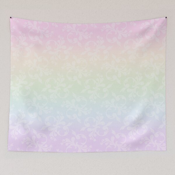 Item preview, Pretty Ombre Rainbow Pastel Damask Pattern  designed and sold by icandyshop.