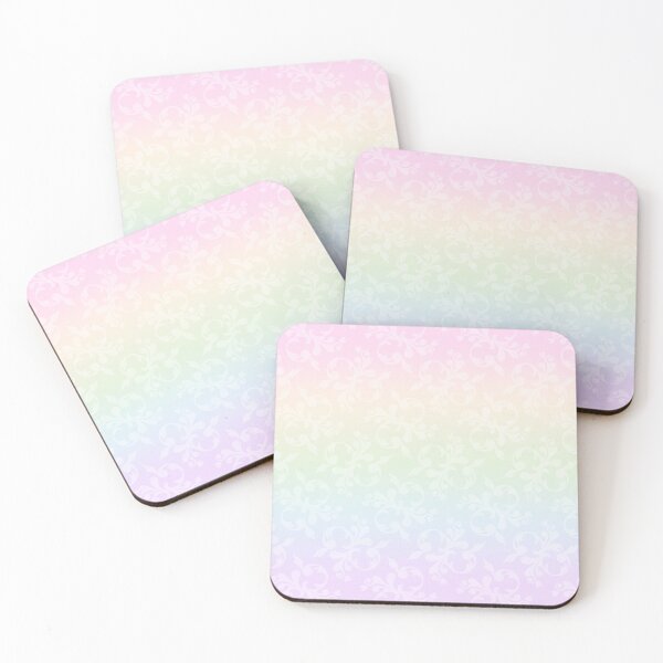 Item preview, Pretty Ombre Rainbow Pastel Damask Pattern  designed and sold by icandyshop.