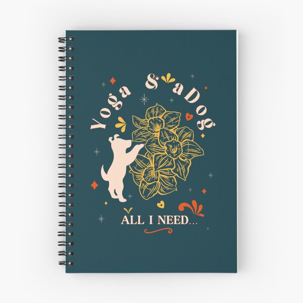 Item preview,  all i need is love yoga and a dog retro style designed and sold by InnaMGraphic.
