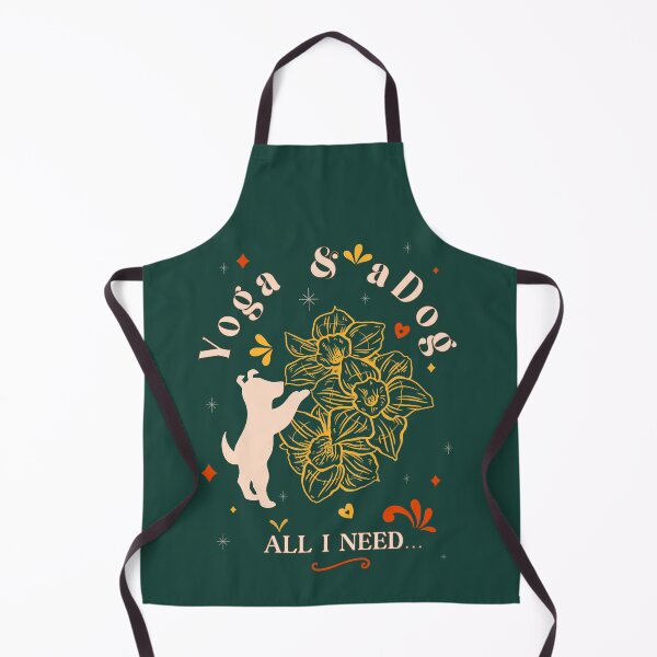 Item preview,  all i need is love yoga and a dog retro style designed and sold by InnaMGraphic.