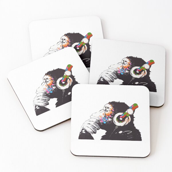 Item preview, Banksy T-ShirtBANKSY DJ Monkey Thinker designed and sold by TrusThekla.
