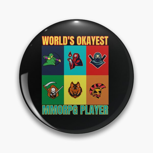 Mmorpg Pins and Buttons for Sale