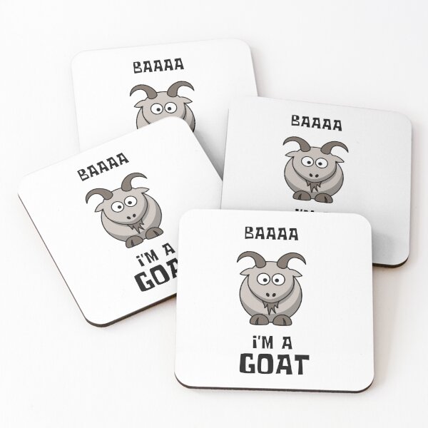 Item preview, I'M A GOAT (baaa!) - cute funny cartoon goat designed and sold by MiKy1997.