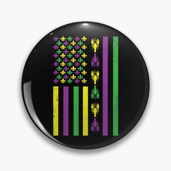 Item preview, Mardi Gras Crawfish USA American Flag Carnival Holiday designed and sold by RomanceCult.