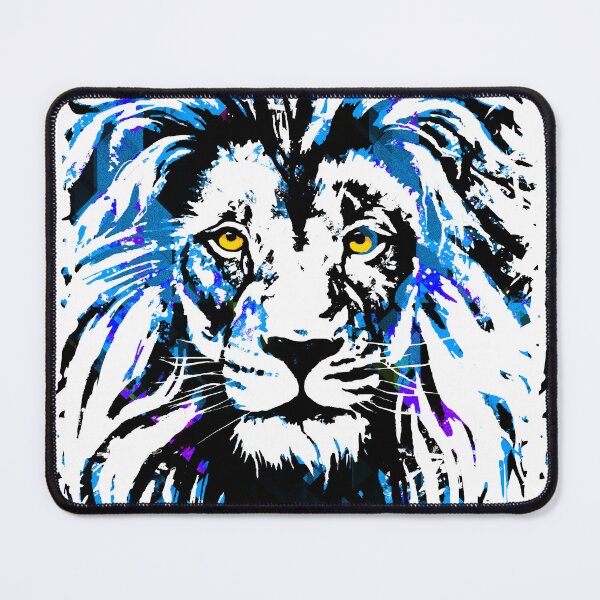 Item preview, Blue Lion Head - Lion Colourful by Tigazprint designed and sold by BigWildKiwi.