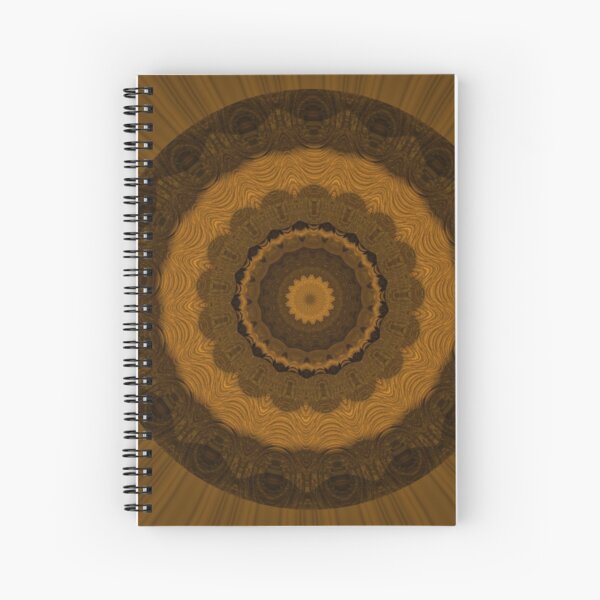 Brown Mandela by Julie Everhart Spiral Notebook