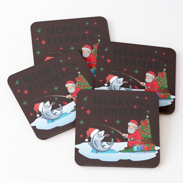 Item preview, Merry Fishmas Santa Funny Fishing Fish Santa Xmas designed and sold by HerbertKuhn112.