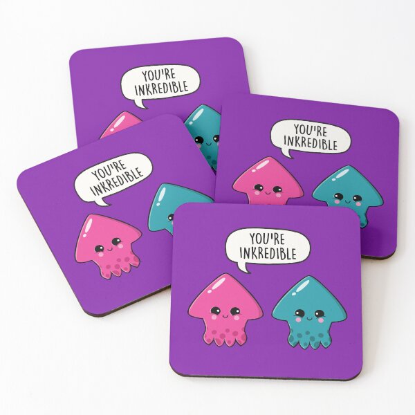 Item preview, You're Inkredible - Cute Squid Couple Pun gift designed and sold by LEFDDesigns.