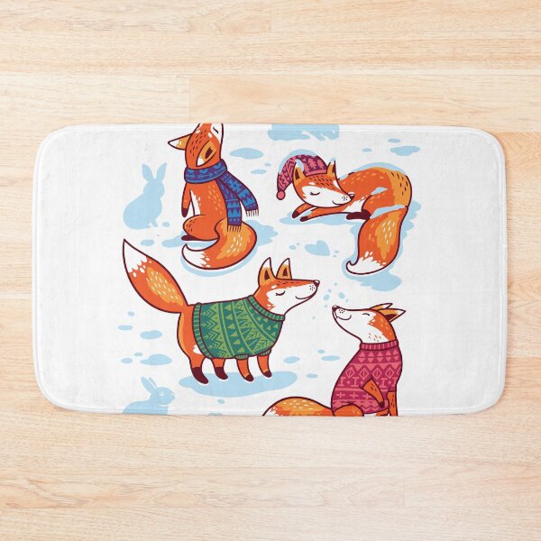 Item preview, Foxes in cozy sweaters designed and sold by PenguinHouse.