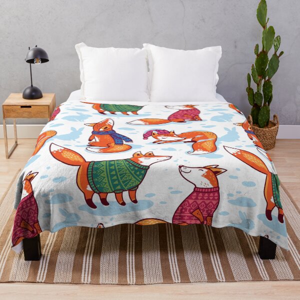 Item preview, Foxes in cozy sweaters designed and sold by PenguinHouse.