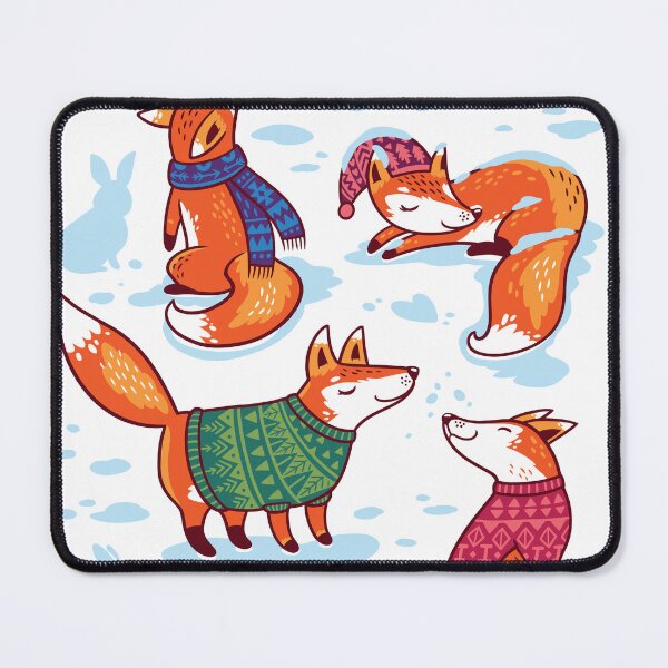 Item preview, Foxes in cozy sweaters designed and sold by PenguinHouse.
