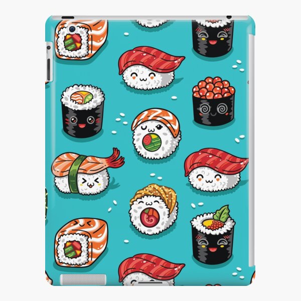 Kawaii Sushi Japanese Anime Happy Cute Sushi Gifts Kawaii Cute Happy Funny  Japanese Anime Sushi Art Throw Pillow, 16x16, Multicolor