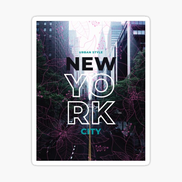 new york city urban style Sticker