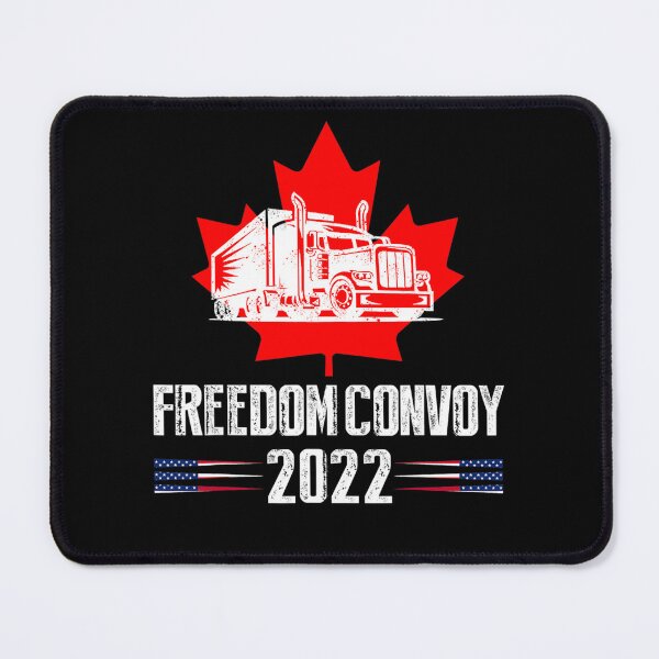 Item preview, American Flag Canada Flag Freedom Convoy 2022 TRUCKER Driver designed and sold by DaxuaVanes.