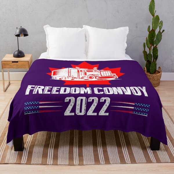 Item preview, American Flag Canada Flag Freedom Convoy 2022 TRUCKER Driver designed and sold by DaxuaVanes.