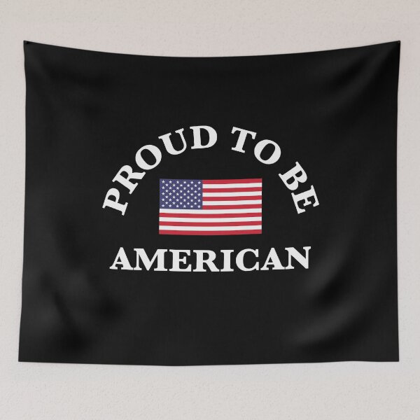 Item preview, Proud to be American Patriotic USA Flag Veteran  designed and sold by JustLivinLife.