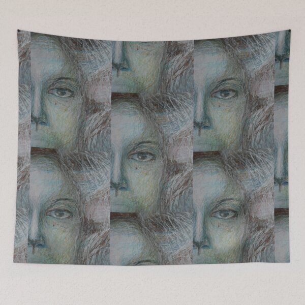 Item preview, Faces - Right - Portrait In Black And White designed and sold by Nancy Mauerman.