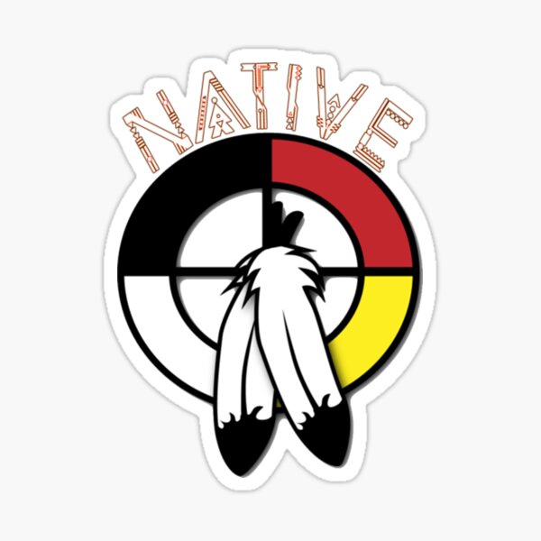 Native American - Medicine Wheel Sticker