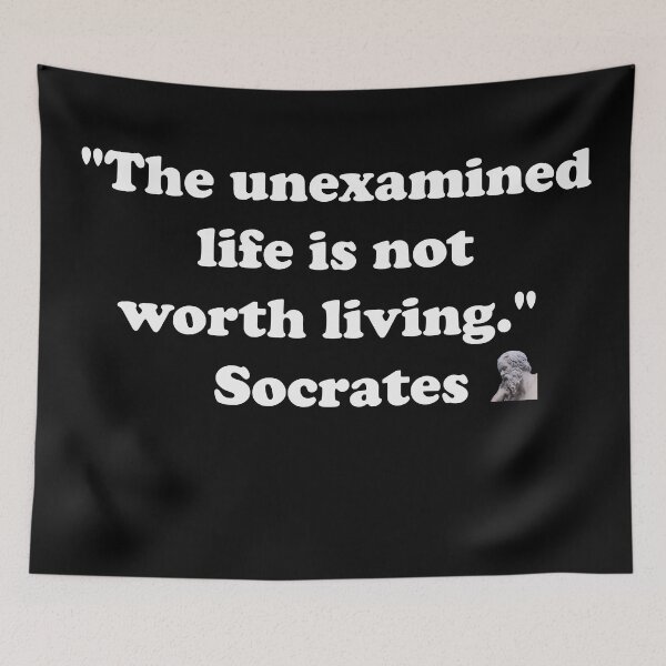 Item preview, The unexamined life is not worth living designed and sold by LargeShop.