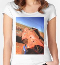 Crumpled Women's Fitted Scoop T-Shirt