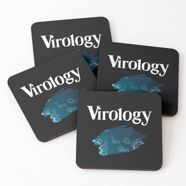 Item preview, virology science green turquoise viruses  designed and sold by miriamyk.