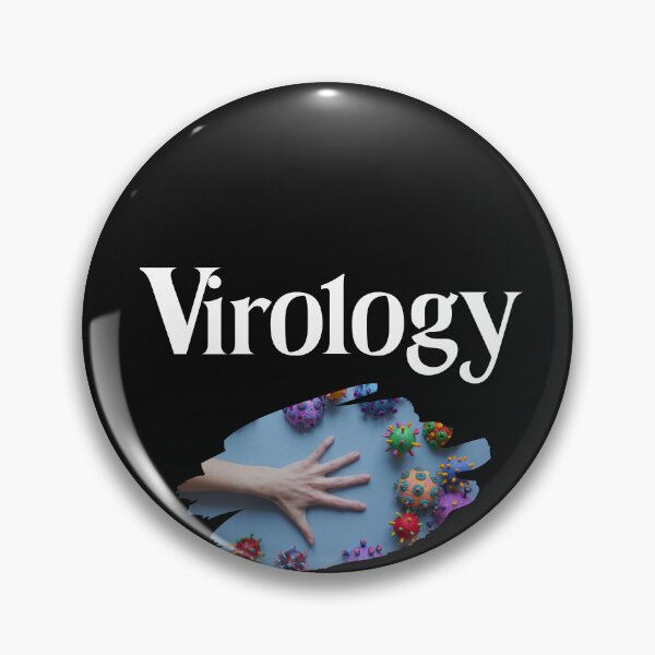 Item preview, Virology science green turquoise orange and purple viruses  designed and sold by miriamyk.