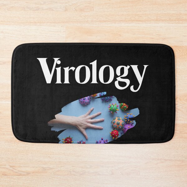 Item preview, Virology science green turquoise orange and purple viruses  designed and sold by miriamyk.