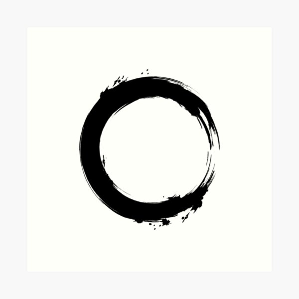 Item preview, Zen Enso Circle, circle brush, Japanese Circle designed and sold by Tanysl.