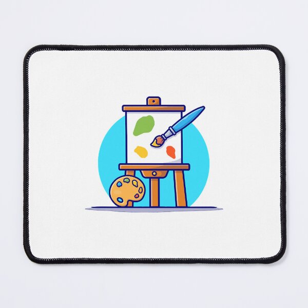 Item preview, Easel Art Board, Paint pallet And Paint Brush Cartoon Vector Icon Illustration  designed and sold by GjBBCFDDy.