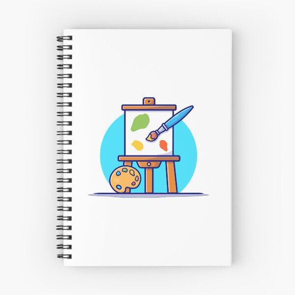 Item preview, Easel Art Board, Paint pallet And Paint Brush Cartoon Vector Icon Illustration  designed and sold by GjBBCFDDy.