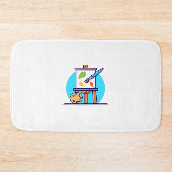 Item preview, Easel Art Board, Paint pallet And Paint Brush Cartoon Vector Icon Illustration  designed and sold by GjBBCFDDy.