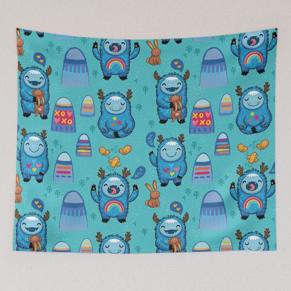 Item preview, Blue forest monsters designed and sold by PenguinHouse.