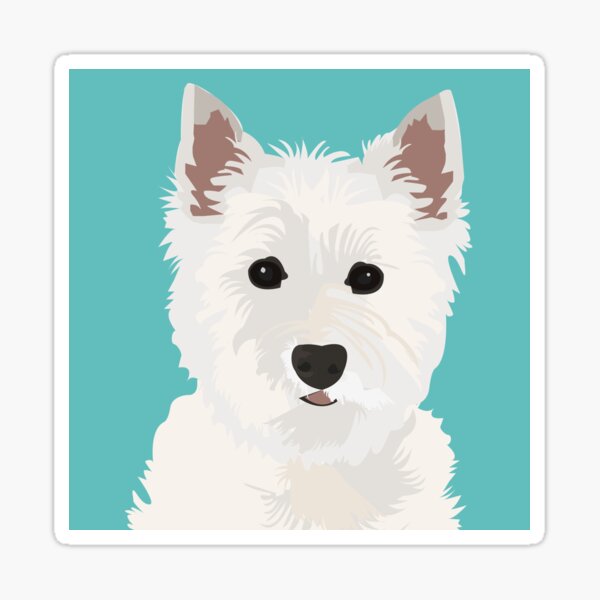 Westie Design Sticker