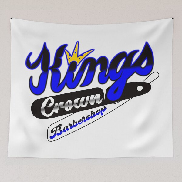 Item preview, Kings crown barbershop logo order designed and sold by SpeakthunderArt.