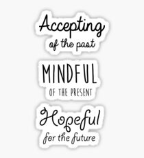 Mindfulness Quote Sticker