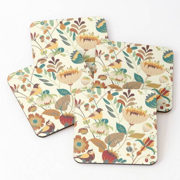 Item preview, Bird floral seamless pattern designed and sold by SweetPea49.