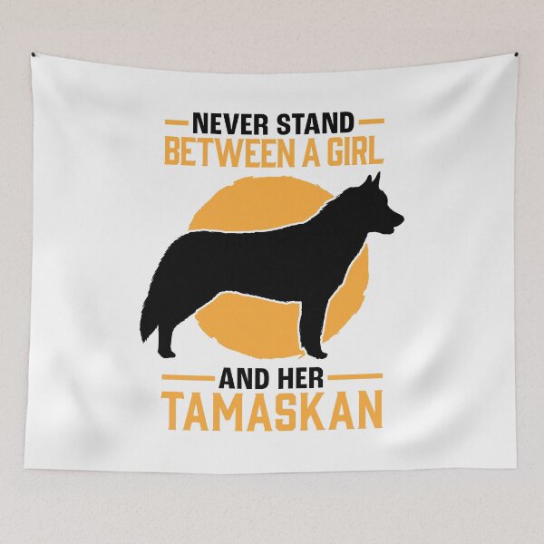 Item preview, Girl with Tamaskan Wolf Dog Tamaskan designed and sold by madgrfx.